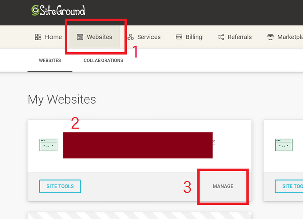從Siteground介面登入WordPress