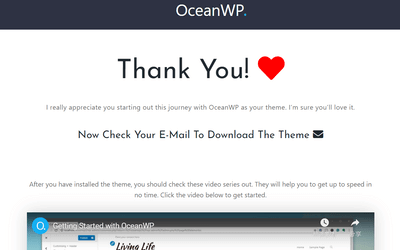感謝你選擇OceanWP